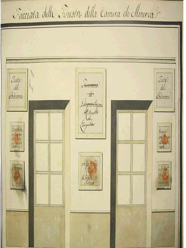 Minerva Facciata delle finestre